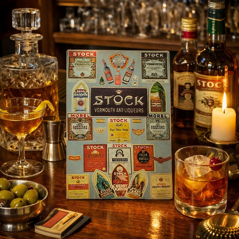 Vermouth and Liqueurs Decorative Poster